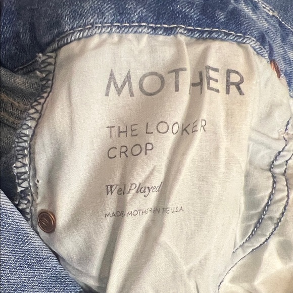 MOTHER The Looker Crop Skinny Jeans in Well Played Size 26 - Picture 2 of 10